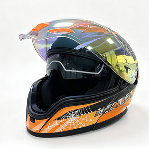 Casco de Motocicleta Modular Abatible DOT&ECE de Personalización Rápida, Doble Visera, Protección Facial Completa, Carcasa Ligera de ABS - Product Image 5