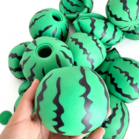 Jouet Squishy en TPR en forme de grande peau de pastèque de 9 cm, faite à la main, à rebond lent, simulation de fruit, anti-stress, jouet sensoriel