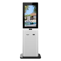 32 Zoll Hotel Selbstbedienungs-Check-in-Kiosk mit Zimmerkarten-Ausgabe Passport-Scanner Touchscreen Check-Out-Terminal OEM
