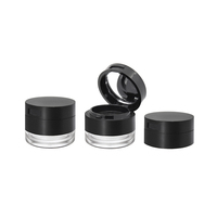 Shantou factory 2 en 1 crème ombre à paupières petit récipient de maquillage vide gel eyeliner sourcils poudre kit avec miroir