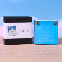 Bloc-notes 3D, petit bloc-notes, monuments emblématiques, Santorin, Notre-Dame de Paris, Taj Mahal, Capitole, papeterie mignonne, cadeau pour étudiants