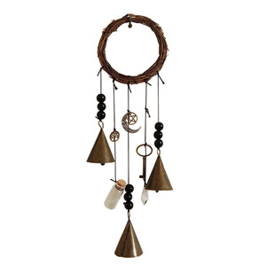 Campanas <span class=keywords><strong>de</strong></span> Bruja para Protección, Colgante para Manija <span class=keywords><strong>de</strong></span> Puerta, Campanas <span class=keywords><strong>de</strong></span> <span class=keywords><strong>Viento</strong></span> Wiccanas, Artículos <span class=keywords><strong>de</strong></span> Brujería - Product Image 4