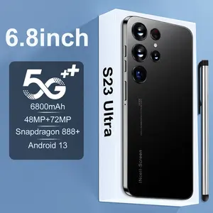 S23 Ponsel Pintar Ultra 6.8 Inci, Ponsel Pintar Jaringan 4G/5G 16G + 1Tb Sim Ganda Tidak Terkunci Android