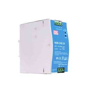 หมายถึงแหล่งจ่ายไฟราง DIN NDR-<span class=keywords><strong>240</strong></span>-24 24V 240W มาตรฐาน10A อินพุต90-264VAC รับประกัน3ปีเหมาะสำหรับอุตสาหกรรม - Product Image 4