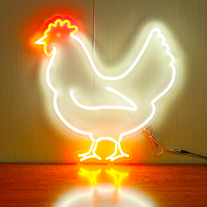 Letrero Luminoso Personalizado con Letras Iluminadas, Publicidad Acrílica de Bienvenida, Letreros de Neón LED con Forma de Gallina, Fabricación - Product Image 1