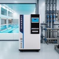 Générateur d'hypochlorite de sodium MMO à électrode en titane avec boîte de vitesses moteur |   Électrolyseur de saumure à concentration de sécurité de 0,8 %, 500 L/heure