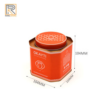 Boîte de thé octogonale de luxe en fer blanc avec couvercle, emballage hermétique premium pour chocolat, biscuits, café Darjeeling en vrac