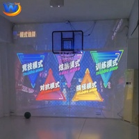 Simulador de Baloncesto Interactivo AR, Juego de Proyección Interactiva para Deportes en Interiores, para Parques de Diversiones y Centros de Juego Infantiles