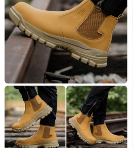 Men's High-Top Steel Toe Winter <strong>Safety</strong> Shoes-Anti-Smash Anti-Piercing for Midsole Rubber Outsole for Construction Mining Work - Product Image 5