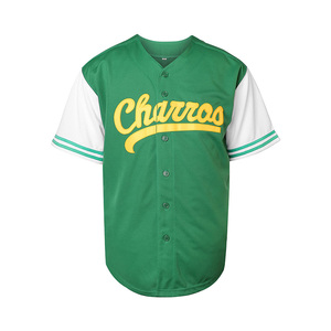 Bouton personnalisé maillot de baseball uniformes sportifs respirant 100% polyester antibactérien équipe nom numéro chemises de baseball Plus - Product Image 2