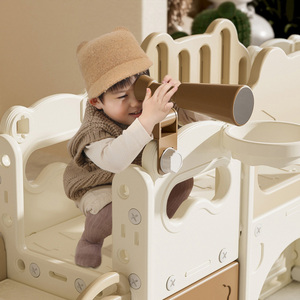 Toboggan intérieur et extérieur en plastique PE pour voiture avec tunnel de basket-ball et fosse à balles pour enfants, famille et maternelle - Product Image 5