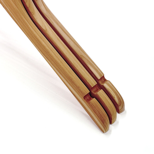 クラシックスタンダードアダルトソリッドウッドハンガーゴールドフック高品質カスタム木製ハンガーフック大型コート用 - Product Image 3