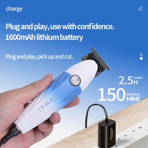 Cortadora de Pelo Kemei KM-1690 con Cuchilla de Metalurgia en Polvo y Adaptador, Batería de Litio de 1600mAh, Motor de 7000RPM y Base de Carga Inalámbrica - Product Image 4