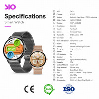 Montre connectée personnalisée avec logo AMOLED 1,43 pouce 466 x 466, verre trempé, moniteur de fréquence cardiaque, de pression artérielle et de sommeil, fitness, vente en gros