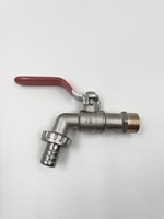 Levier à longue poignée Robinet d'eau sphérique en laiton Robinet de lavage de tuyau en zinc
