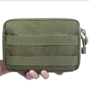 กระเป๋าแพทย์สนาม กระเป๋าปฐมพยาบาล MOLLE Admin Pouch ขนาด 8" x 5" พร้อมซิปคุณภาพสูง ลายพราง สำหรับการล่าสัตว์ สีทหาร - Product Image 5