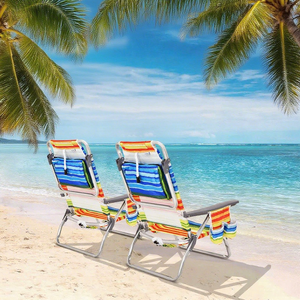 Al por mayor personalizado viaje al aire libre plegable portátil ligero aluminio mochila Camping mar playa sillas plegable Silla de pesca - Product Image 2