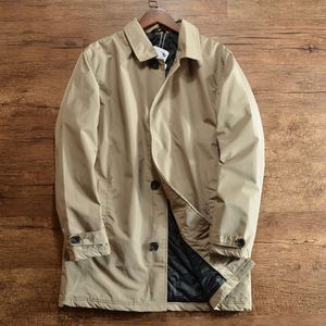 Nouveau <span class=keywords><strong>Trench</strong></span>-<span class=keywords><strong>coat</strong></span> mi-long chaud pour <span class=keywords><strong>homme</strong></span>, style automne-hiver 2026, anti-déchirure - Product Image 6