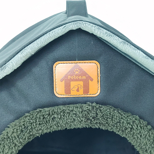 Calidad de <span class=keywords><strong>moda</strong></span> forma de casa Cama Durable cama <span class=keywords><strong>del</strong></span> animal doméstico para perro gato plegable - Product Image 3