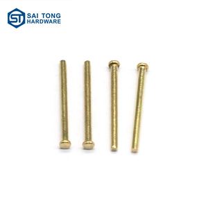 Rivets plats en laiton sur mesure du fabricant chinois, norme ISO, marque Saitong, spécifications personnalisables, finition brillante pour l'industrie - Product Image 3