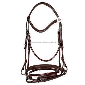 Brida de caballo de cuero Premium de alta calidad, banda para cejas en forma de U - Product Image 1