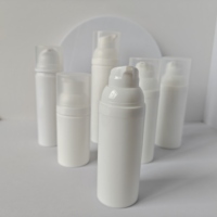 Flacon pompe sans air en plastique PP, vaporisateur brumeux, emballage cosmétique givré, flacon de sérum, options 30 ml/100 ml