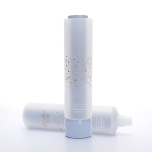 Tube cosmétique rond en plastique compressible de luxe personnalisé de 160 ml pour lotion - Product Image 2