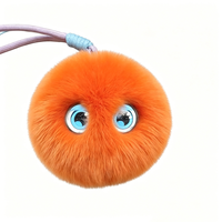 Jolie poupée intelligente en peluche en forme d'œil de dessin animé avec IA, porte-clés, cadeau pour enfants, petite poupée
