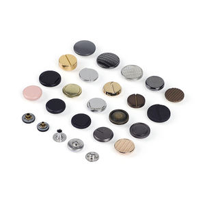 Boutons-pression métalliques à ressort en laiton noir, argent, or, personnalisés avec logo, <span class=keywords><strong>prix</strong></span> d'usine, 4 pièces pour <span class=keywords><strong>manteau</strong></span> - Product Image 5