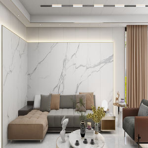 Fabricant de panneaux de roche en carbone Panneau de marbre à grain de pierre brillant Panneau mural à lattes Plaque de roche en carbone Murs Grande <span class=keywords><strong>dalle</strong></span> - Product Image 2