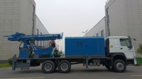 Camion de forage de puits d'eau profonde de 350 m, entièrement hydraulique, pour l'exploration et le forage de sondages