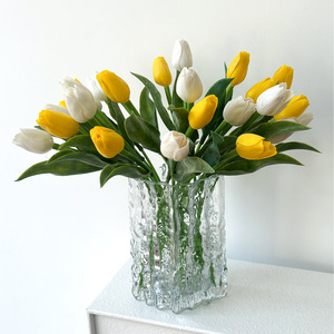<b>Artificial</b> Tulip <b>Bouquet</b> 30cm-100cm High Simulation Plastic Home Wedding Decoration Minimalist Style - Product Image 3