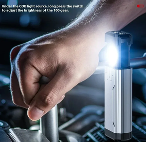 Linterna de Pesca COB Súper Brillante, Portátil, Recargable por USB, con Indicador de Batería, Linterna de Emergencia para Camping y Actividades al Aire Libre - Product Image 6