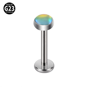 Gaby ASTM F136 Titan Lipgloss-Ring mit Innengewinde, Labret-Ring, Wasser-Helix-Piercing, Lippenbalsam-Ring, Großhandel Piercing-Schmuck - Product Image 5
