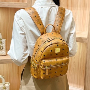 Sac à dos de créateur M-Family en cuir véritable de vachette, sac de voyage de luxe pour femme, grande capacité, style créateur - Product Image 4