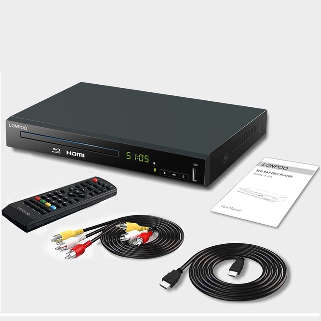 1080P Home Theater Disc System Blu Ray DVD Player That Plays All Region a 1 DVDs and Blu-Rays