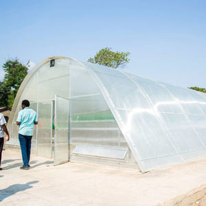 Serre tunnel agricole multi-chapelle en PVC grande taille à économie d'énergie, séchoir manuel/électrique à enroulement - Product Image 6