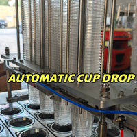 Automatische ijsbeker vul- en verzegelmachine voor yoghurt, honing, sap, olie, dranken, vloeibare Chinese producten, elektrisch pneumatisch
