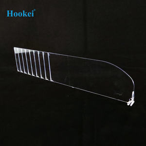 Superventas Divisor de estante de plástico transparente Divisores de estante de acrílico de ancho ajustable - Product Image 4
