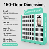 HAUMR Casier intelligent en libre-service, mobilier de bibliothèque, RFID HF 13.56MHz, armoire à livres, distributeur automatique pour écoles et bibliothèques tout-terrain