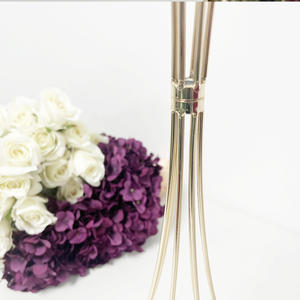 Centre de table pour événement de 80 cm de haut Centre de table pour table de mariage Grand centre de table en or élégant - Product Image 3