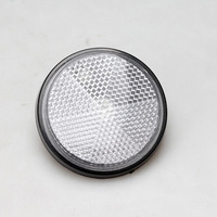 Autocollant universel pour moto, vélo électrique, plaque réfléchissante, réflecteur circulaire, dispositif d'avertissement de freinage de nuit