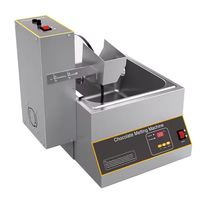 Machine automatique de mélange et de tempérage du chocolat en acier inoxydable, petite machine à chocolat, 110v 220v