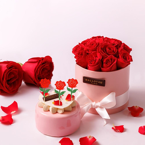 ท็อปเปอร์คัพเค้กรูปดอกกุหลาบ 12 ชิ้น สำหรับวันวาเลนไทน์ ใช้ตกแต่งเค้กในงานขอแต่งงาน งานหมั้น และงานแต่งงาน - Product Image 2