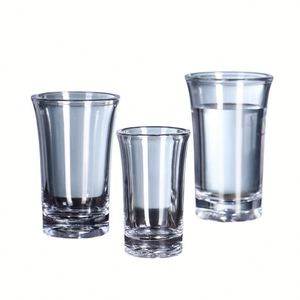 Wholesaler Small Shot <b>Glasses</b> Plastic PS Clear Shot <b>Glasses</b> Acrylic Shot <b>Glass</b> with Heavy Base for <b>Vodka</b> Whiskey Tequila Liquor - Product Image 1