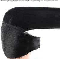 Extensions de cheveux indiens vierges Remy doublement étirés, à cuticules entièrement alignées, style lisse, teintes, à bandes adhésives – Meilleures ventes