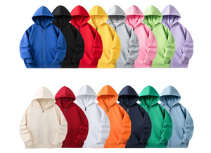 เสื้อฮู้ดเด็กแบบซิป รุ่นใหม่ น้ำหนัก 350 กรัม ผ้าคอตตอน/โพลีเอสเตอร์ สำหรับเด็ก ใส่ได้ทั้งฤดูใบไม้ผลิ/ฤดูใบไม้ร่วง ทรงหลวม สวมใส่สบาย - Product Image 2