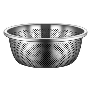 Stainless Steel Vegetable Washing Basin With Drain <b>Basket</b> 20-32 Cm For Kitchen Use - Product Image 5