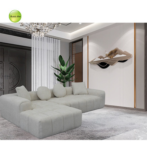Modern Italian Fabric Modular Sectional Sofa Compressed Chesterfield Lounge Set for Living Room/<strong>Hall</strong> - Product Image 5