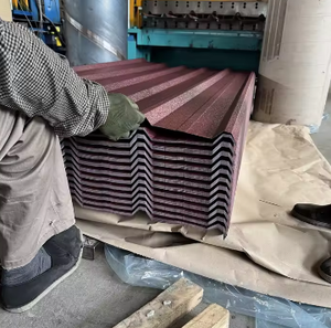 Lamiere Ondulate Opache Zincate e Verniciate a Basso Prezzo, Lamiera d'<span class=keywords><strong>Acciaio</strong></span> Zincata a Caldo di Prima Qualità per Coperture Edili - Product Image 4